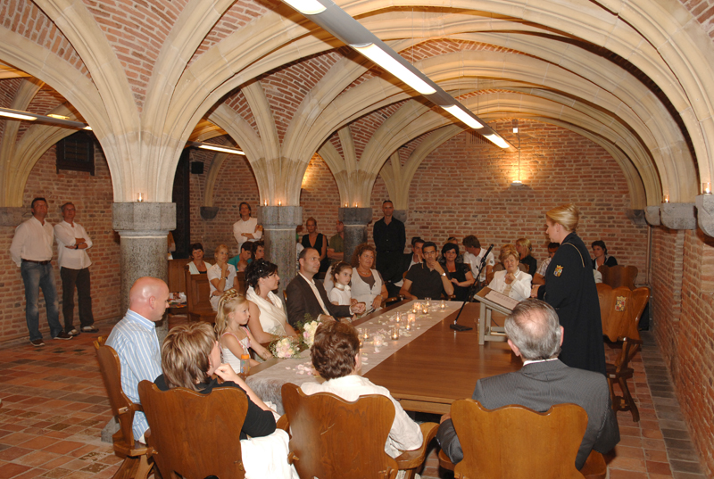 Het oude raadhuis van binnen