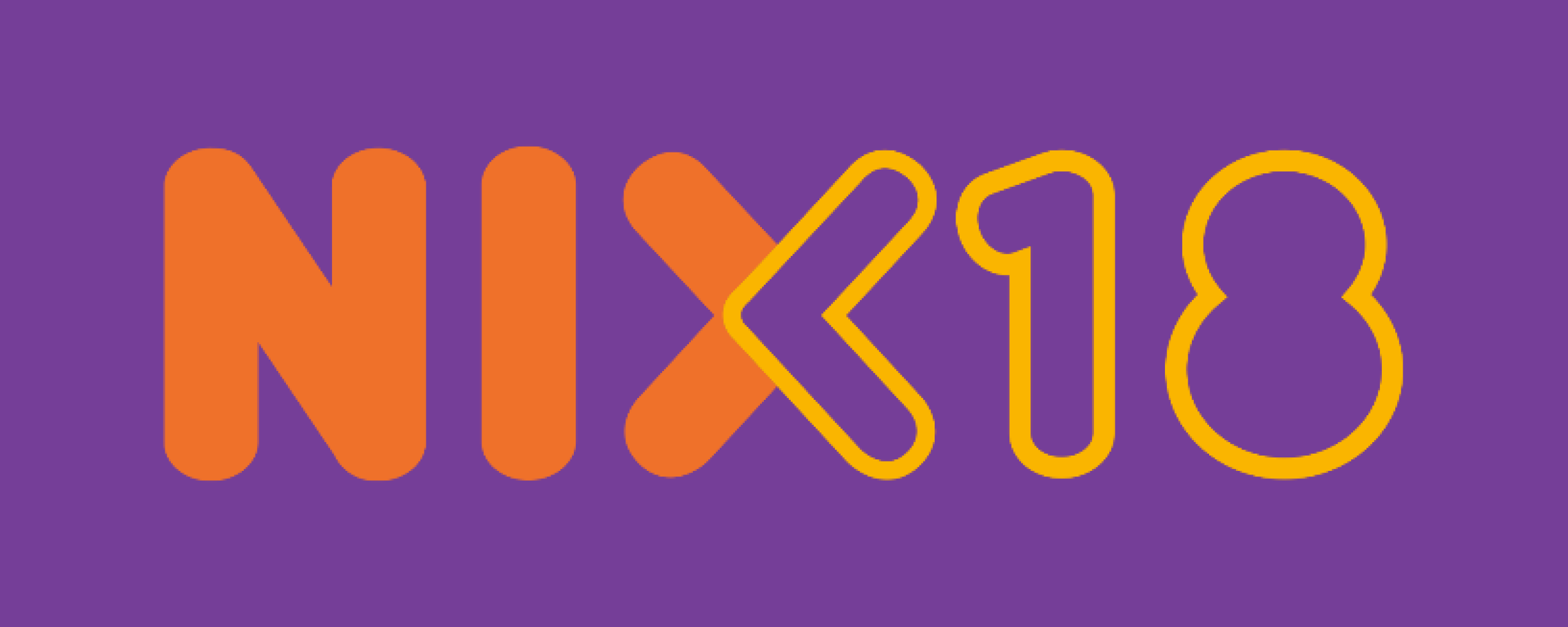 Logo nix18 in oranje kleur