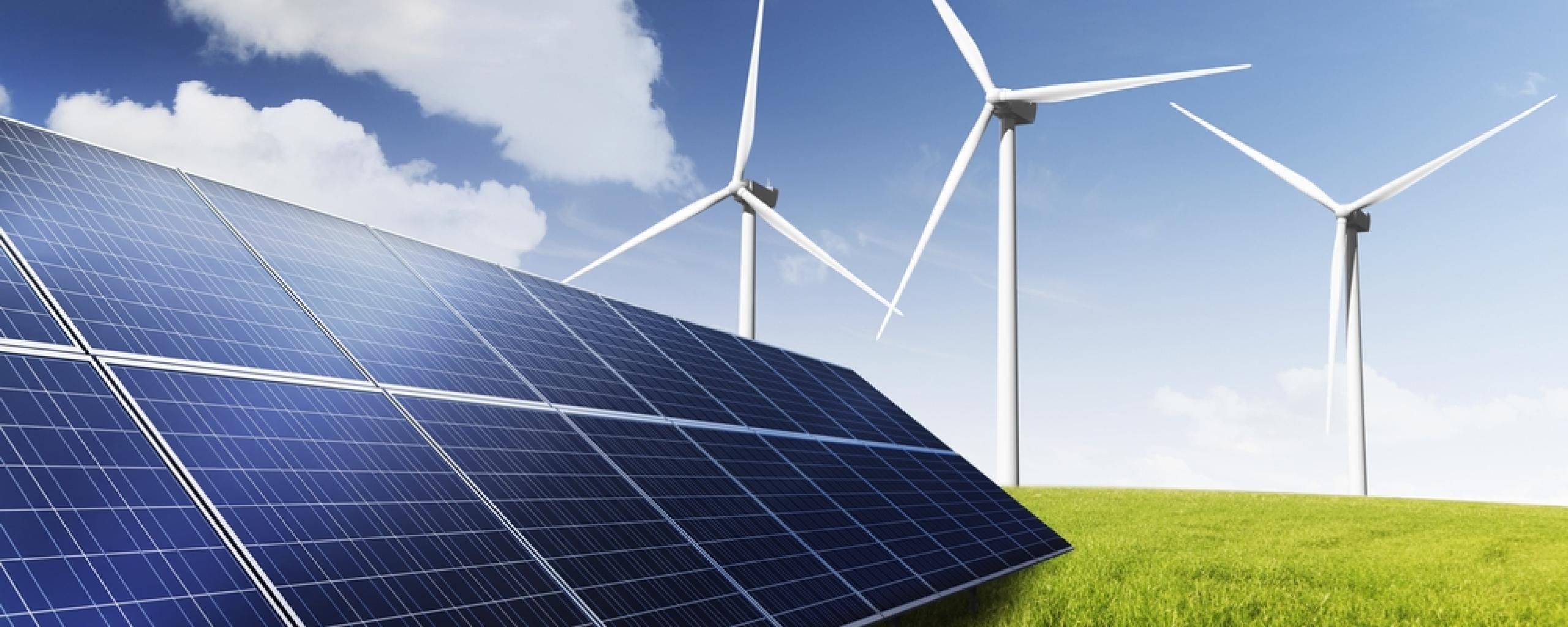 Zonnepanelen en Windmolens