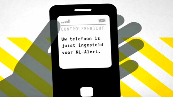 Logo NL-Alert: Uw telefoon is juist ingesteld voor NL-Alert